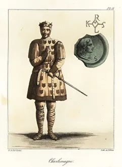 Bossange Prints: Armour and seal of Charlemagne
