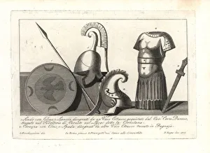 Etruscans Gallery: Armour and weapons from Etruscan vases