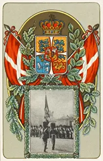 The arms and insignia of Denmark