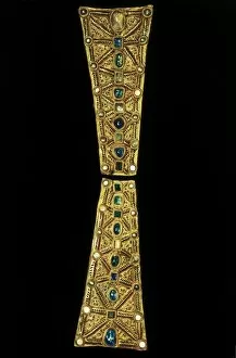 Garnet Gallery: Arms of processional cross belonging to the Treasure