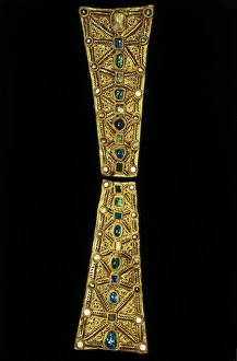 Garnet Gallery: Arms of processional cross belonging to the Treasure