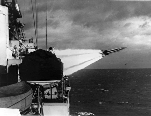 An Armstrong Whitworth Seaslug ship-to-air missile