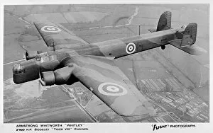 Armstrong Whitworth Whitley medium bomber plane