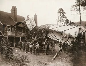 Damage Collection: Army airship crash at Farnborough