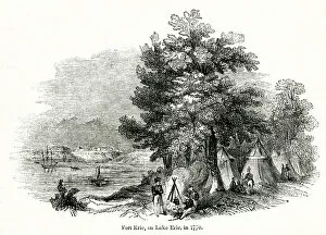 Images Dated 31st May 2019: Army camp on the shores of Lake Erie, Canada