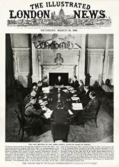 Images Dated 31st July 2018: Army council sitting around table