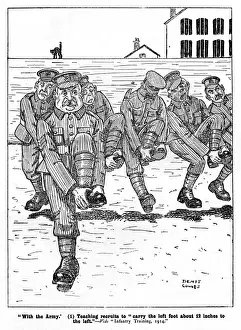 Denis Prints: With the Army by Denis Cowles, WW1 cartoon