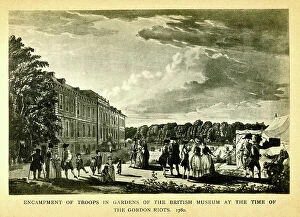 Bloomsbury Collection: Army Encampment at the British Museum, Gordon Riots