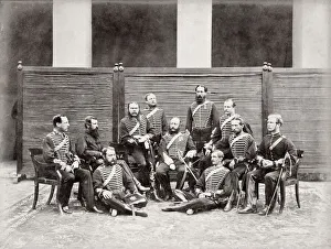 1866 Prints: Army in India Royal Horse Artillery Peshawar, 1866