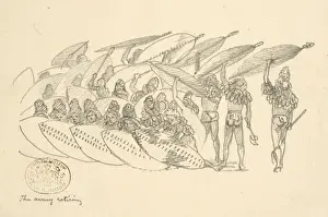 The army retiring, 1870