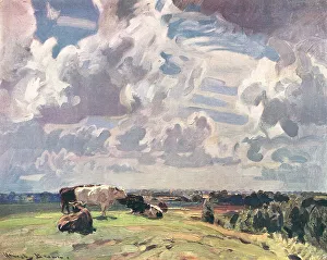 Arnesby Brown Cow Scene
