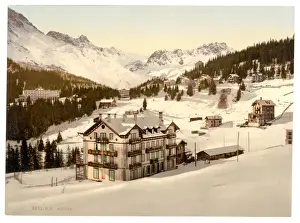 Grisons Prints: Arosa, in winter, Grisons, Switzerland