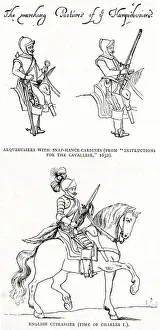 Arquebusiers (infantrymen armed with arquebuses, a form of long gun Arquebusiers (infantrymen armed with arquebuses, a form of long gun