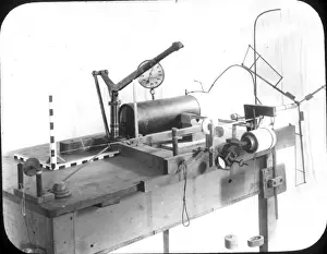 Hargrave Prints: Arrangement of gears to test engine push