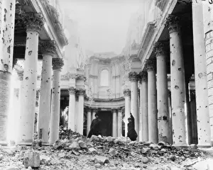 Arras Cathedral ruins 1917