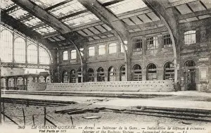 Arras Station - improvised defences