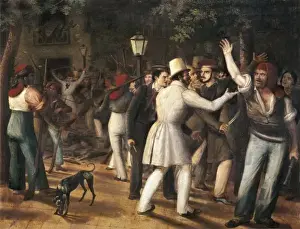 Rambla Prints: ARRAU, Jos頨1802-1872). Muttiny of the Rambla