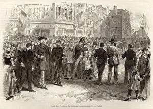 Correspondents Prints: Arrest of English correspondents at Metz