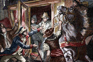 Images Dated 9th February 2014: Arrest of King Louis XVI (1754-1793) and his family at Varen