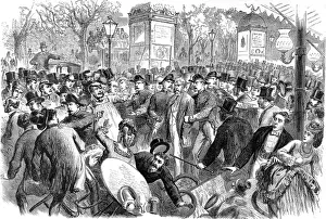 Italiens Prints: Arrest of a suspected Prussian spy; Franco-Prussian War, 187