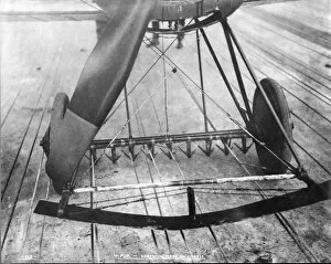 Arrester Collection: Arrester gear hooks on the undercarriage of a Sopwith Pup