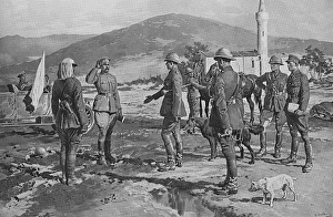 Fortunino Matania Collection: Arrival of Bulgarian Peace Envoy, 1918 by Matania