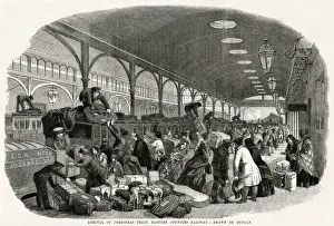 Depart Prints: Arrival of the Christmas train, Eastern Counties Railway