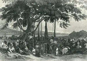 Mutiny Prints: Arrival of a contingent force of Sikh Irregular Cavalry