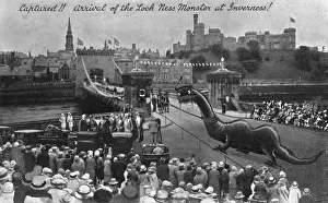 Monsters Prints: The arrival of the Loch Ness Monster at Inverness