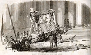 Images Dated 13th February 2020: Arrival of the Nineveh Sculptures at the British Museum 1852