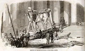 Images Dated 13th February 2020: Arrival of the Nineveh Sculptures at the British Museum 1852