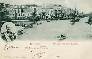 Arrival Prints: The arrival of Prince George at Chania, Crete