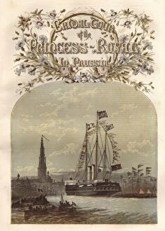 Images Dated 31st December 2010: Arrival of the royal couple at Antwerp, 1858
