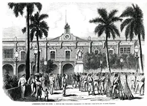 Ease Prints: Arrival of Spanish Volunteers at Havana