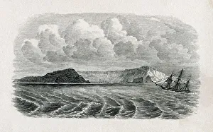 Arrival at St Paul Island in South Indian Ocean - 1857