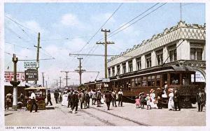 Neighbourhood Gallery: Arriving at Venice Beach by tram, Los Angeles, California