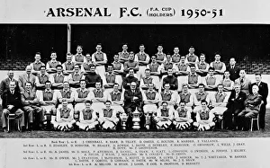 Team Collection: Arsenal Football Club team and officials 1950-1951