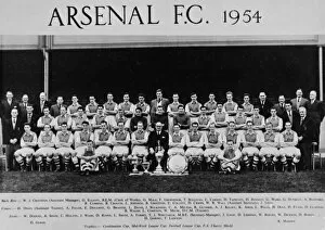 Teams Collection: Arsenal Football Club team and officials 1954