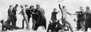 Barton Prints: The art of Bartitsu - weapon in a crowd