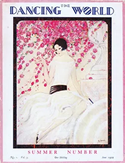 Images Dated 4th May 2016: Art deco cover of The Dancing World Magazine, June 1922