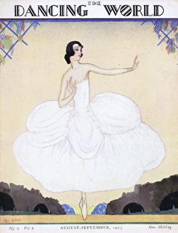 Images Dated 12th May 2016: Art deco cover of The Dancing World Magazine by Peres