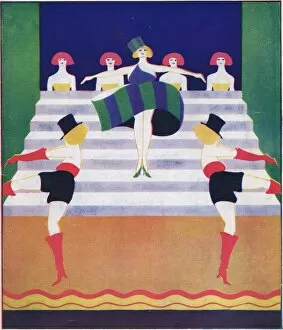 Art Deco Collection: Art deco cover for Theatre World, April 1925