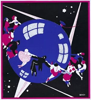 Images Dated 30th March 2011: Art deco cover for Theatre World, April 1926