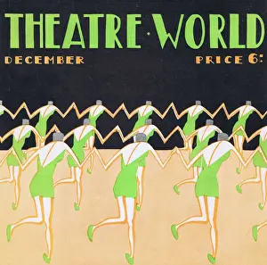 Art deco cover for Theatre World, December 1926