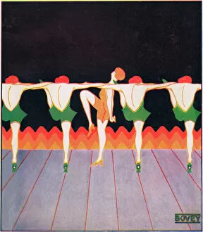 Images Dated 30th March 2011: Art deco cover for Theatre World, February 1925