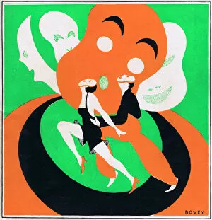 Images Dated 30th March 2011: Art deco cover for Theatre World, February 1926