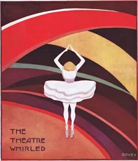 Art Deco Collection: Art deco cover for Theatre World, July 1925