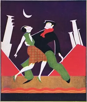 Art deco cover for Theatre World, March 1925