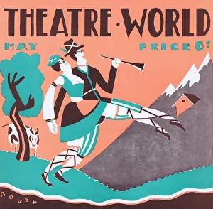 Art deco cover for Theatre World, May 1927