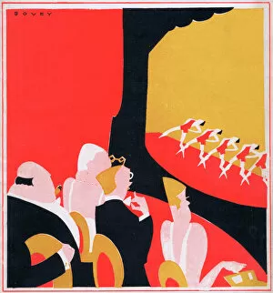 Images Dated 30th March 2011: Art deco cover for Theatre World, September 1926